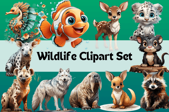 Download Wildlife Clipart Set - Wild Collection