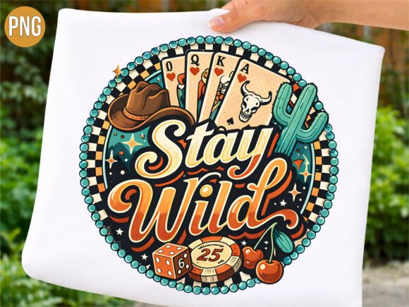 Download Stay Wild Western Cactus PNG Shirt - Wild Collection