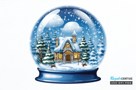 Download Christmas Snow Globe Clipart Png Design - Snow globe clipart Collection
