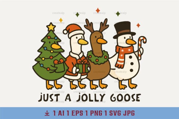 Download Just a Jolly Goose Png Funny Christmas - Premium Resources