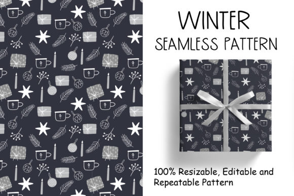 Download Christmas Pattern with Winter Elements - Premium Resources