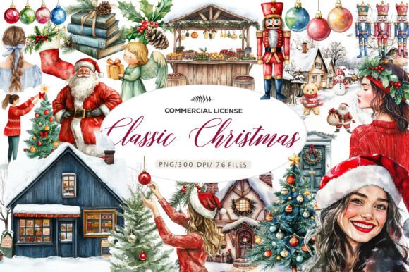 Download Classic Christmas Clipart - Classic christmas clipart Collection