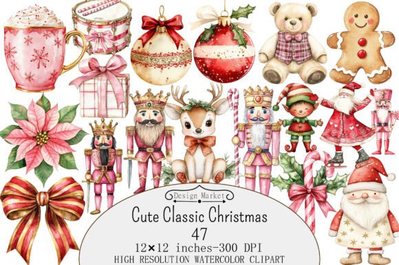 Download Cute Classic Christmas Clipart - Classic christmas clipart Collection