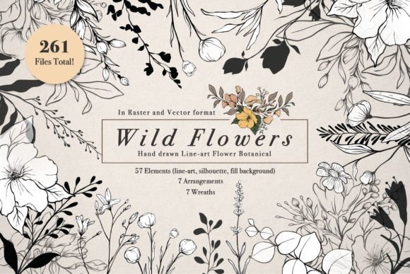 Download WILD FLOWERS Illustration Botanical - Wild Collection